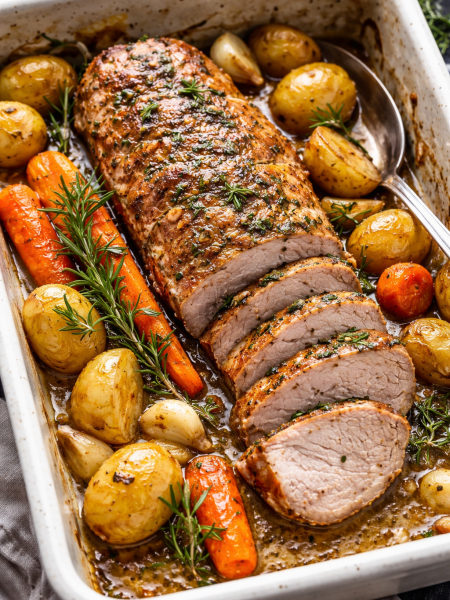 Porsaan sisäfile uunissa